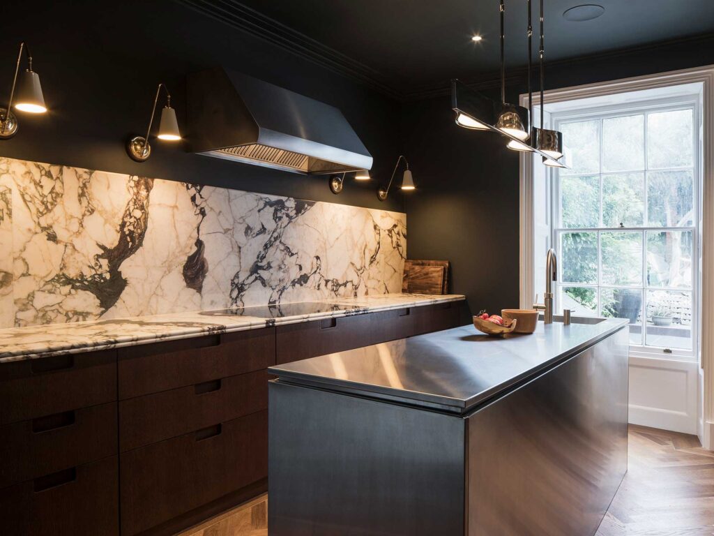 Luxurious kitchen of grade II listed property